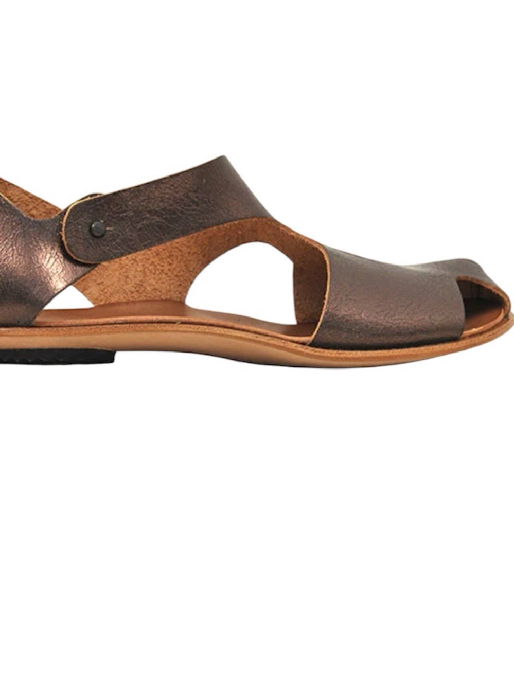 CYDWOK Peep-Toe Metallic Sandal w/Dust Bag • 36/6